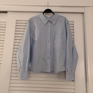 UniversalThreas Light Blue Women's Button-Up Shirt